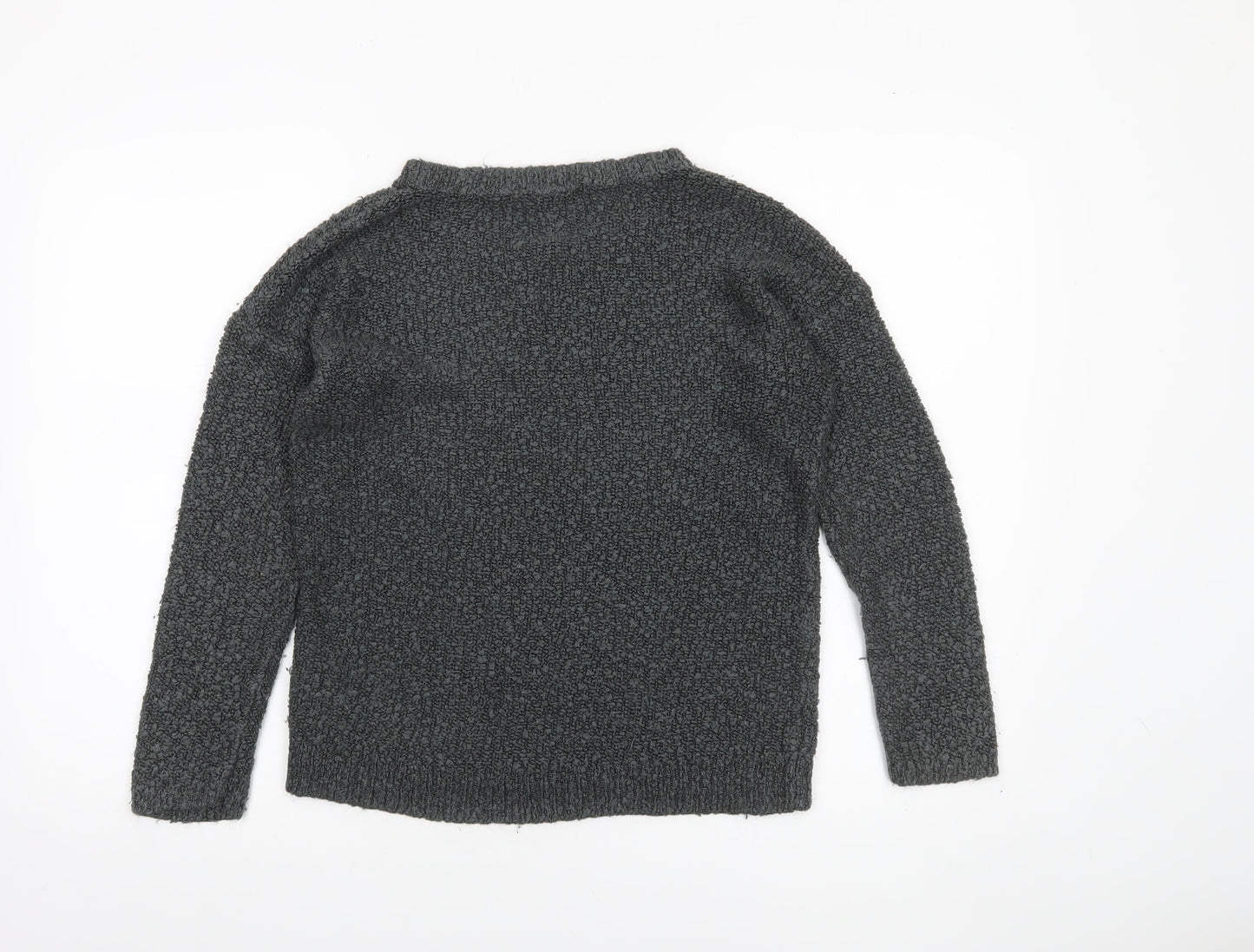 Forever 21 Women’s Grey Chunky Knit Crew Neck Jumper Size S