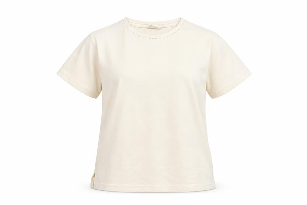 Classics Collection Women's Ivory Short Sleeve Basic T-Shirt S