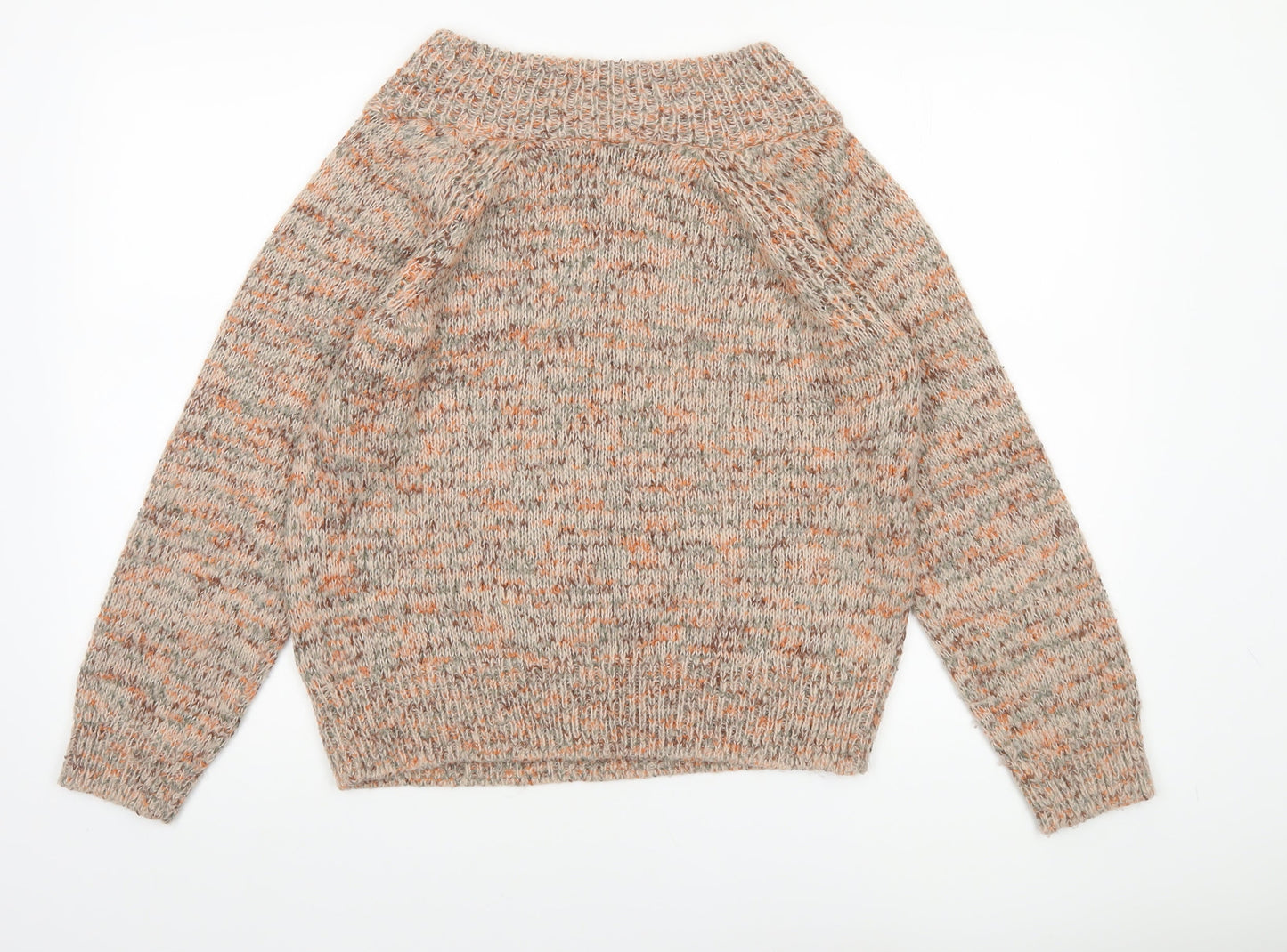 Tu Women’s Beige Chunky-Knit Pullover Jumper Size 12