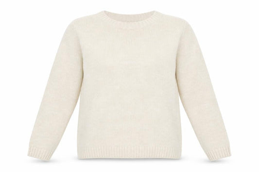 Damart Women’s Beige Cable-Knit Pullover Jumper Size M