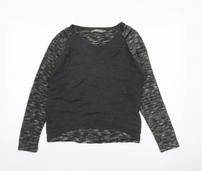 Sandwich Women Grey Wool Blend Raglan Sleeve Pullover Jumper M