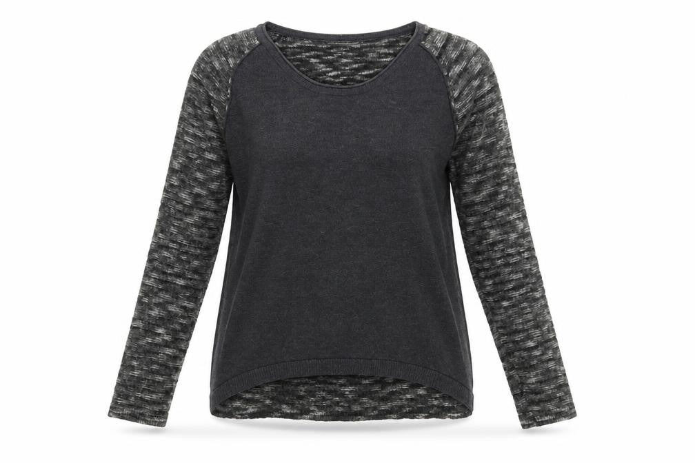 Sandwich Women Grey Wool Blend Raglan Sleeve Pullover Jumper M