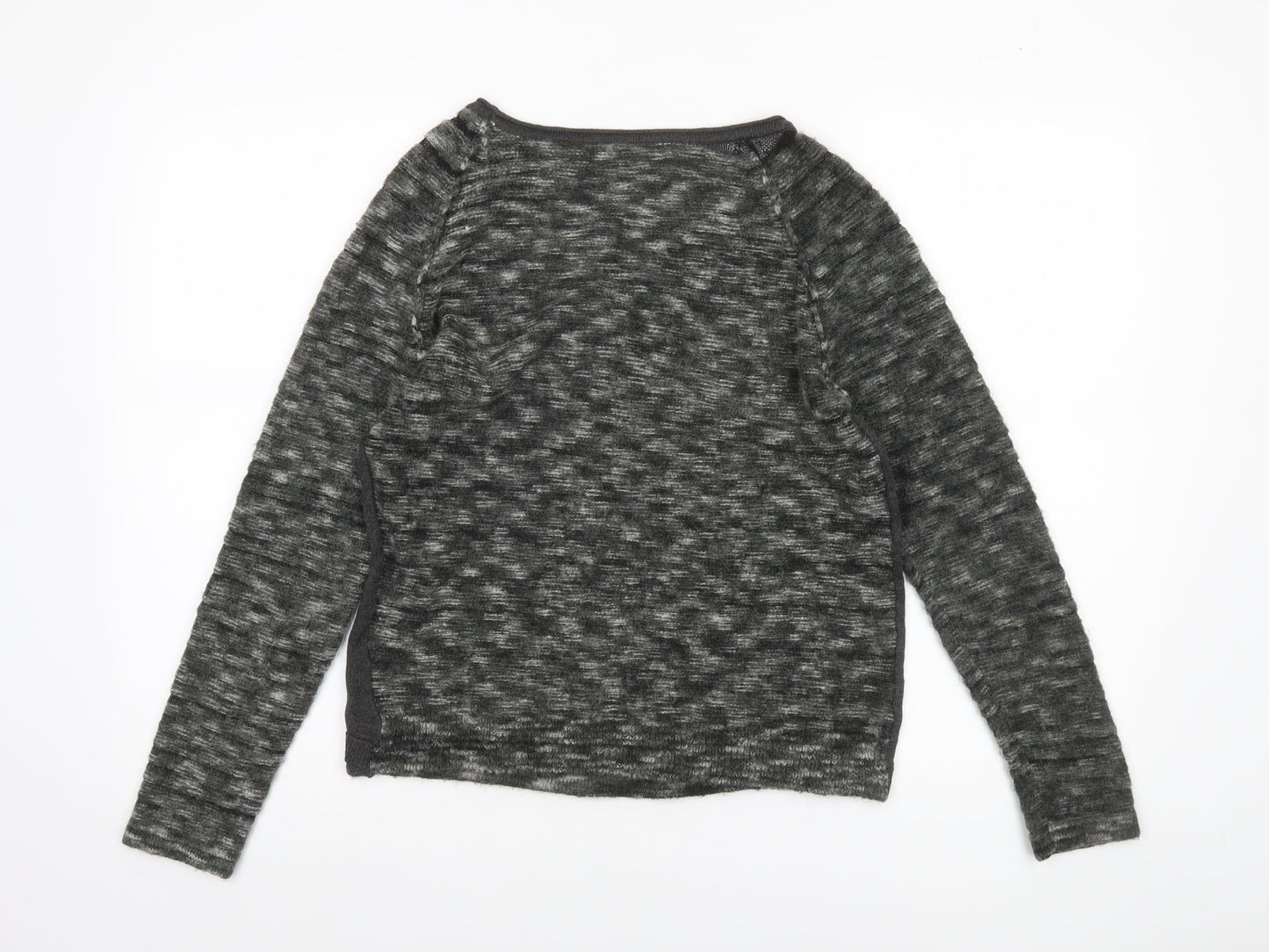 Sandwich Women Grey Wool Blend Raglan Sleeve Pullover Jumper M