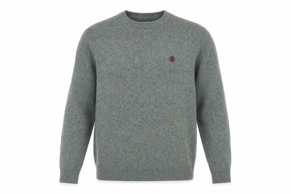 Springfield Men’s Green Cotton Blend Crew Neck Jumper XL