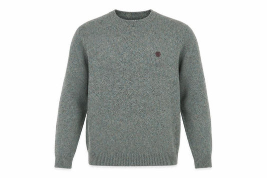 Springfield Men’s Green Cotton Blend Crew Neck Jumper XL