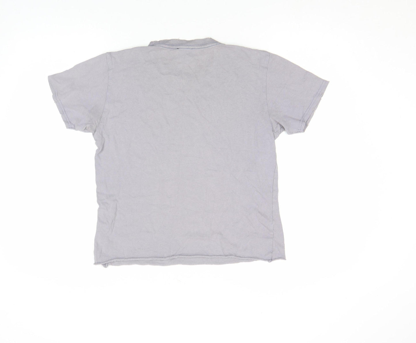 Topshop Petite Women's Grey Embroidered T-Shirt XS
