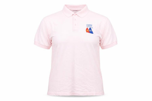 Cutting Green Women's Pink Cotton Polo Shirt Size S