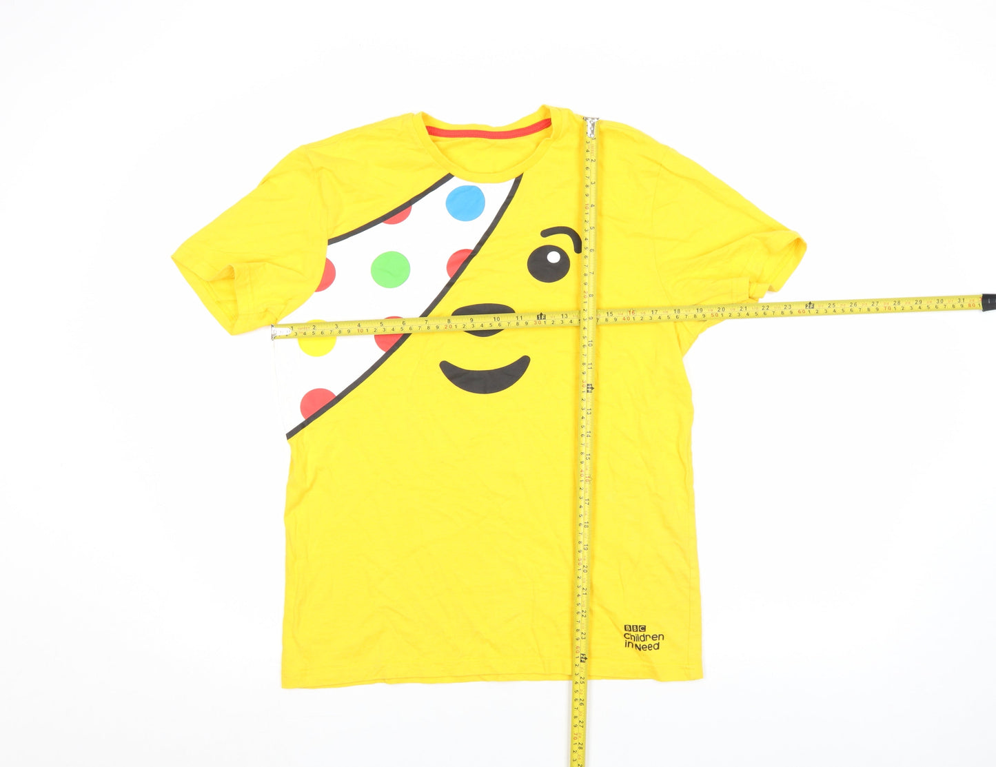 George Women Yellow BBC Children in Need T-Shirt Size S 100% Cotton
