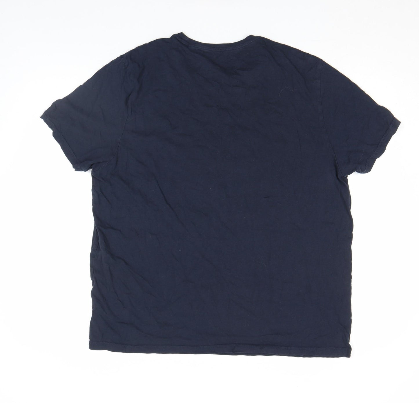 EASY Men's Navy Blue XXL Christmas Funny Graphic Cotton T-Shirt