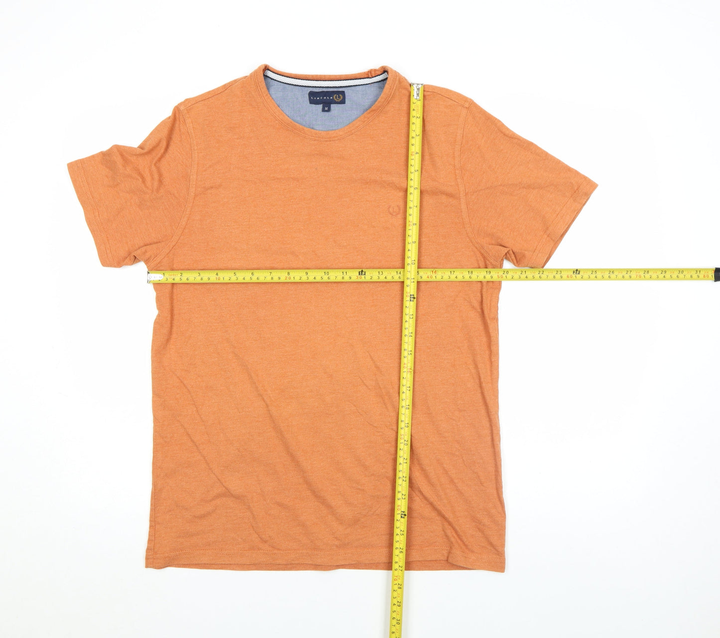 Lincoln Men's Brown Crew Neck Short Sleeve T-Shirt Size M