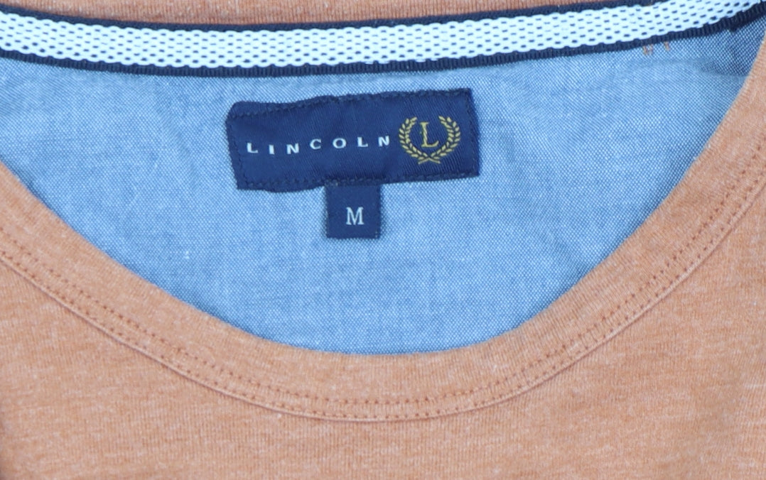Lincoln Men's Brown Crew Neck Short Sleeve T-Shirt Size M