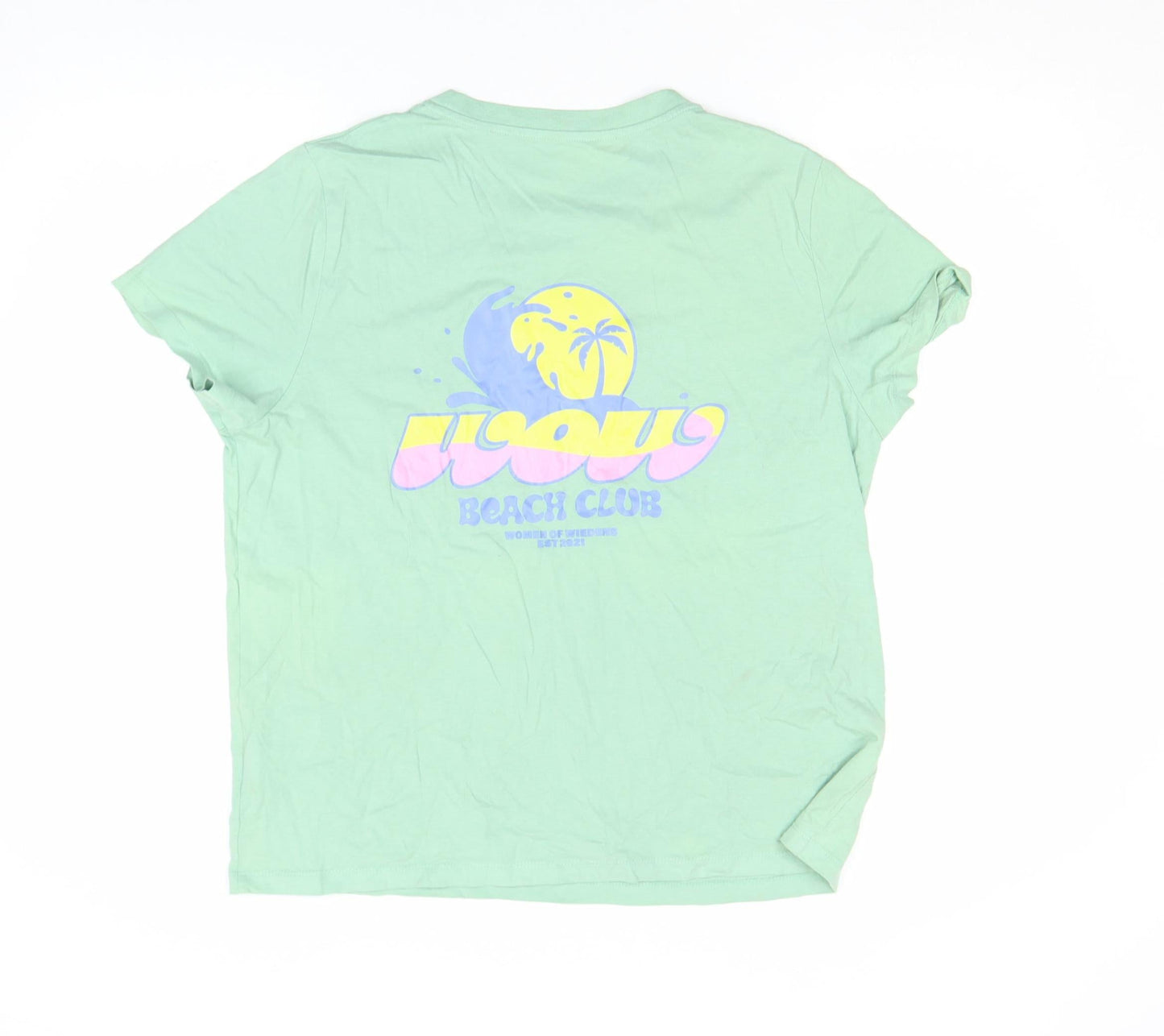 Stanley/Stella Womens Green XL Organic Cotton Beach Club T-Shirt