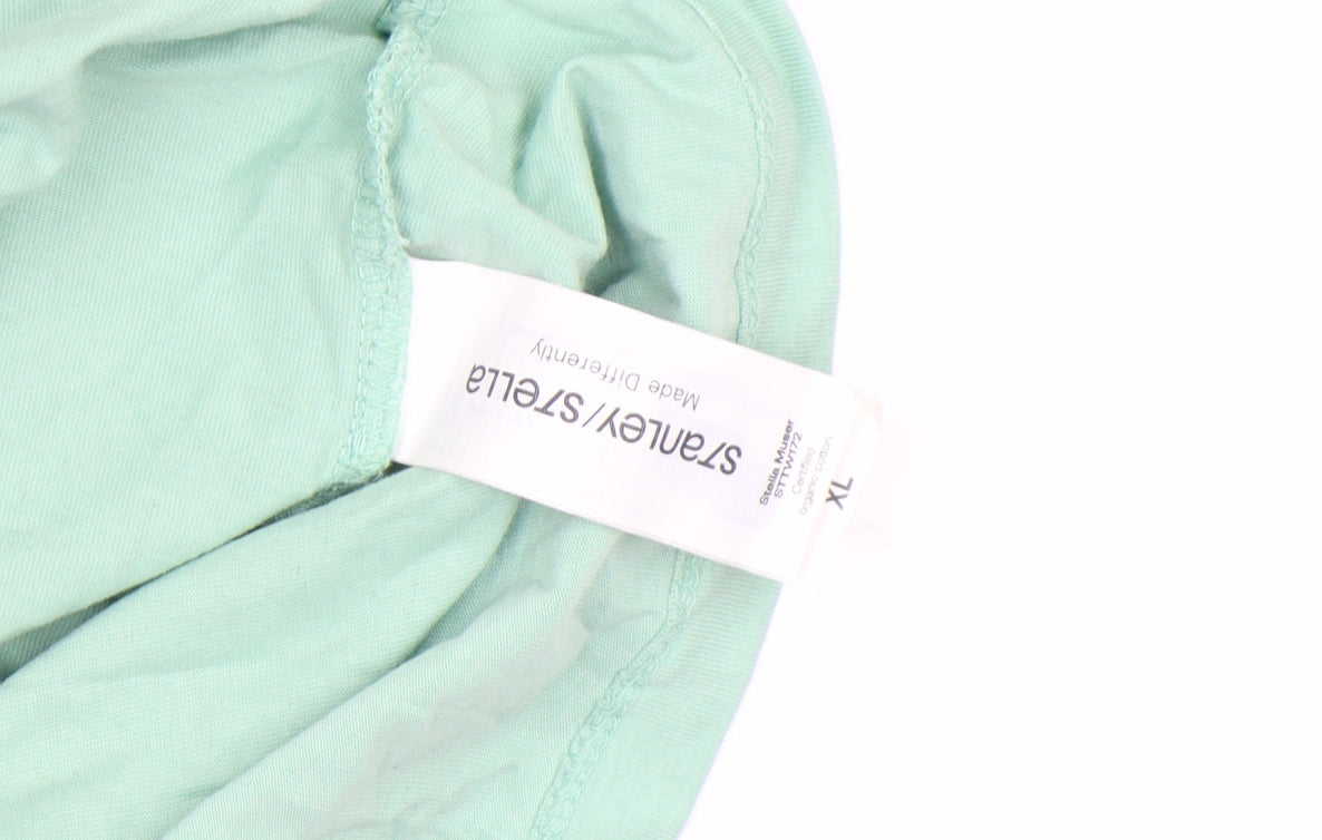 Stanley/Stella Womens Green XL Organic Cotton Beach Club T-Shirt