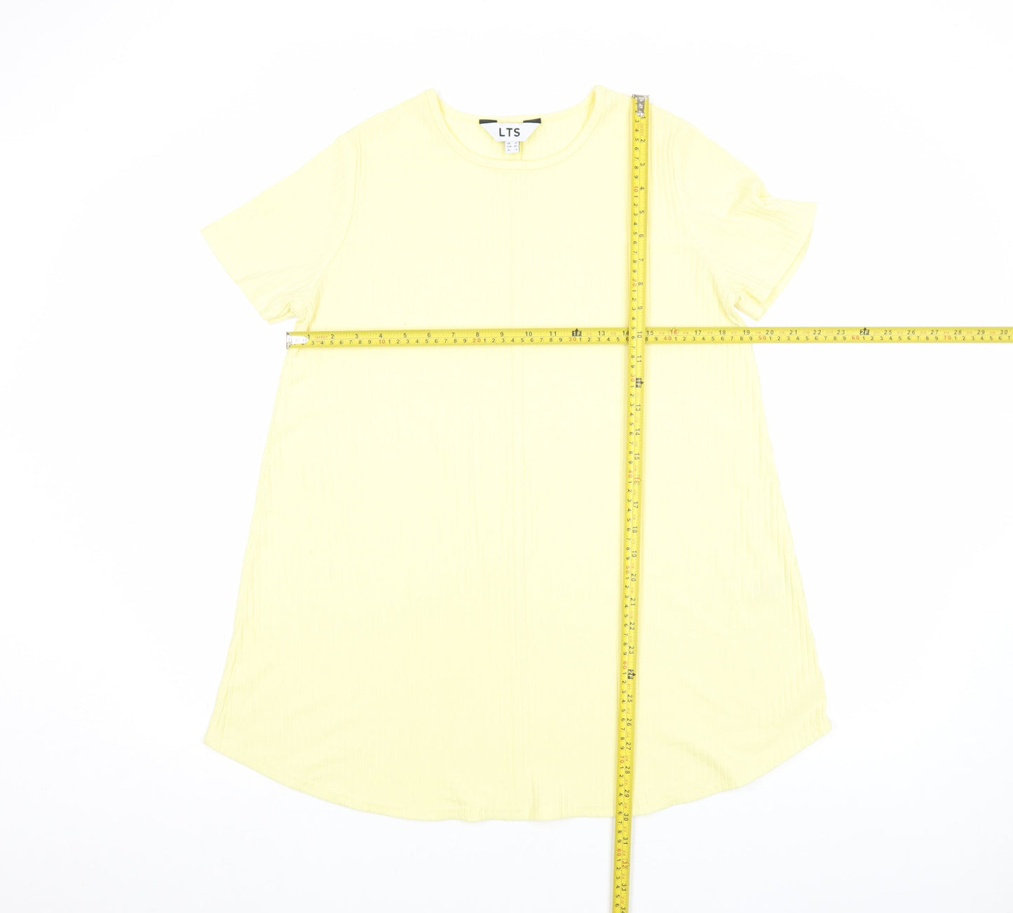 Long Tall Sally Women’s Yellow Size 12 Tall T-Shirt Dress