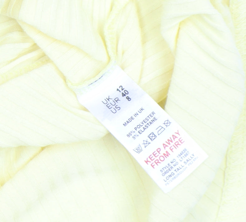 Long Tall Sally Women’s Yellow Size 12 Tall T-Shirt Dress