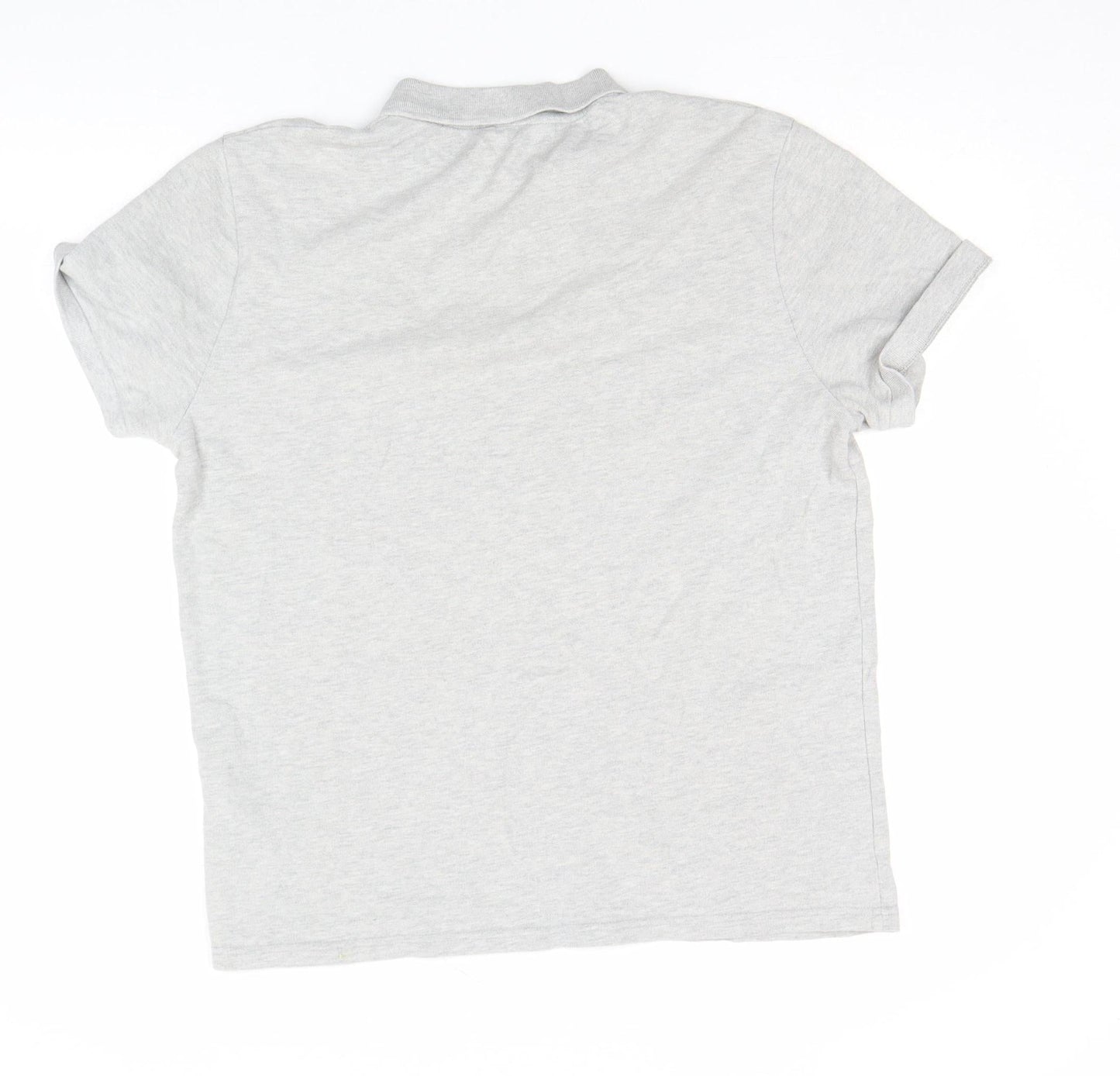 Samsøe & Samsøe Men's Light Grey Cotton Polo Shirt L