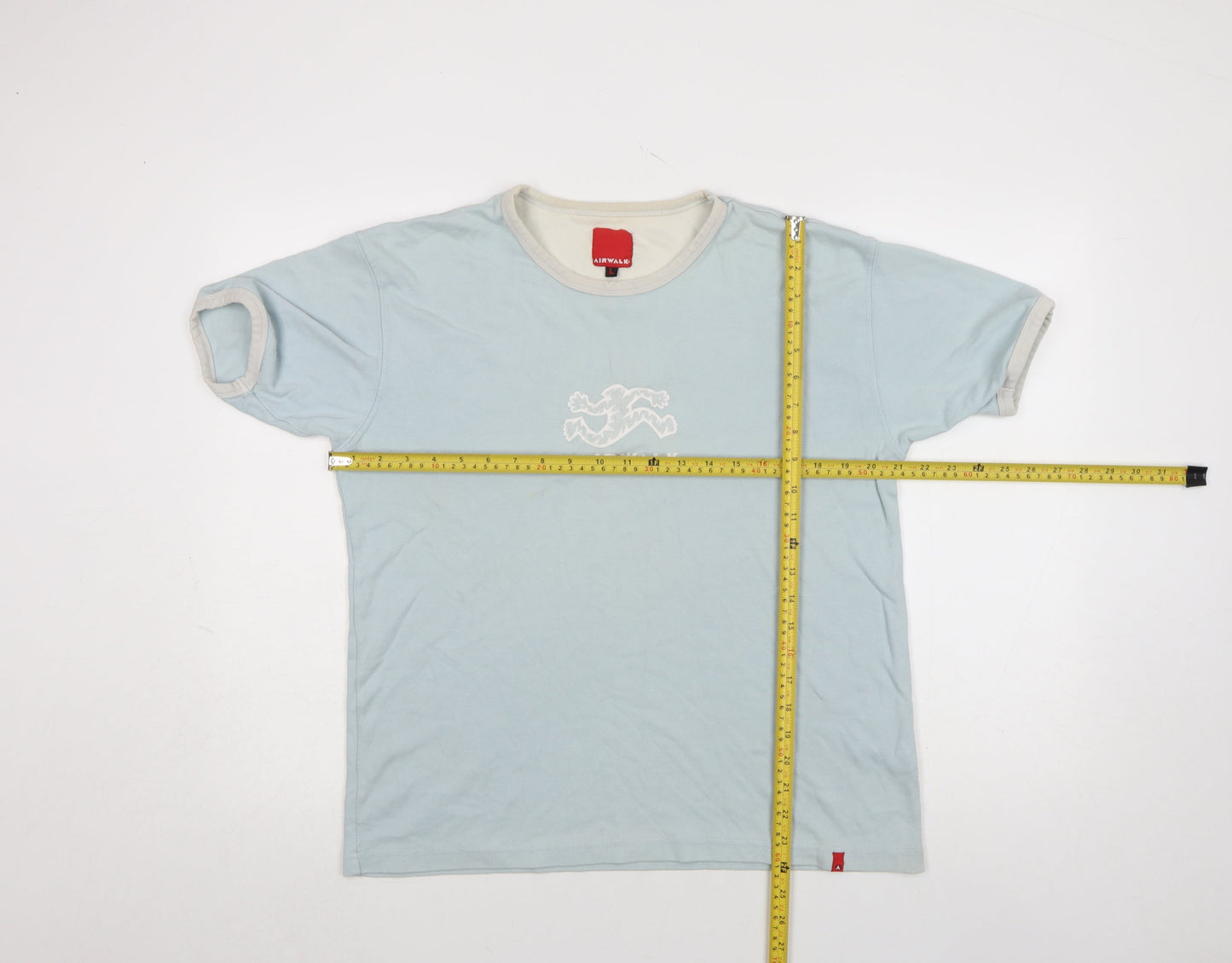 Airwalk Men's Blue Cotton Short Sleeve Retro Graphic T-Shirt L