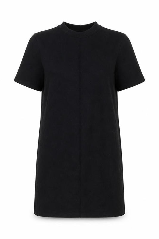 Zara Womens Black T-Shirt Dress Size 12 Short Sleeve Casual