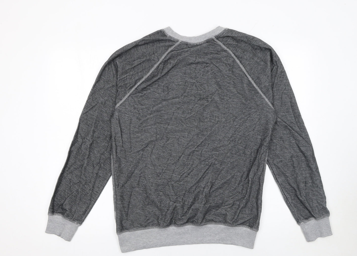 Damned Delux Men’s Grey Graphic Print Pullover Sweatshirt M