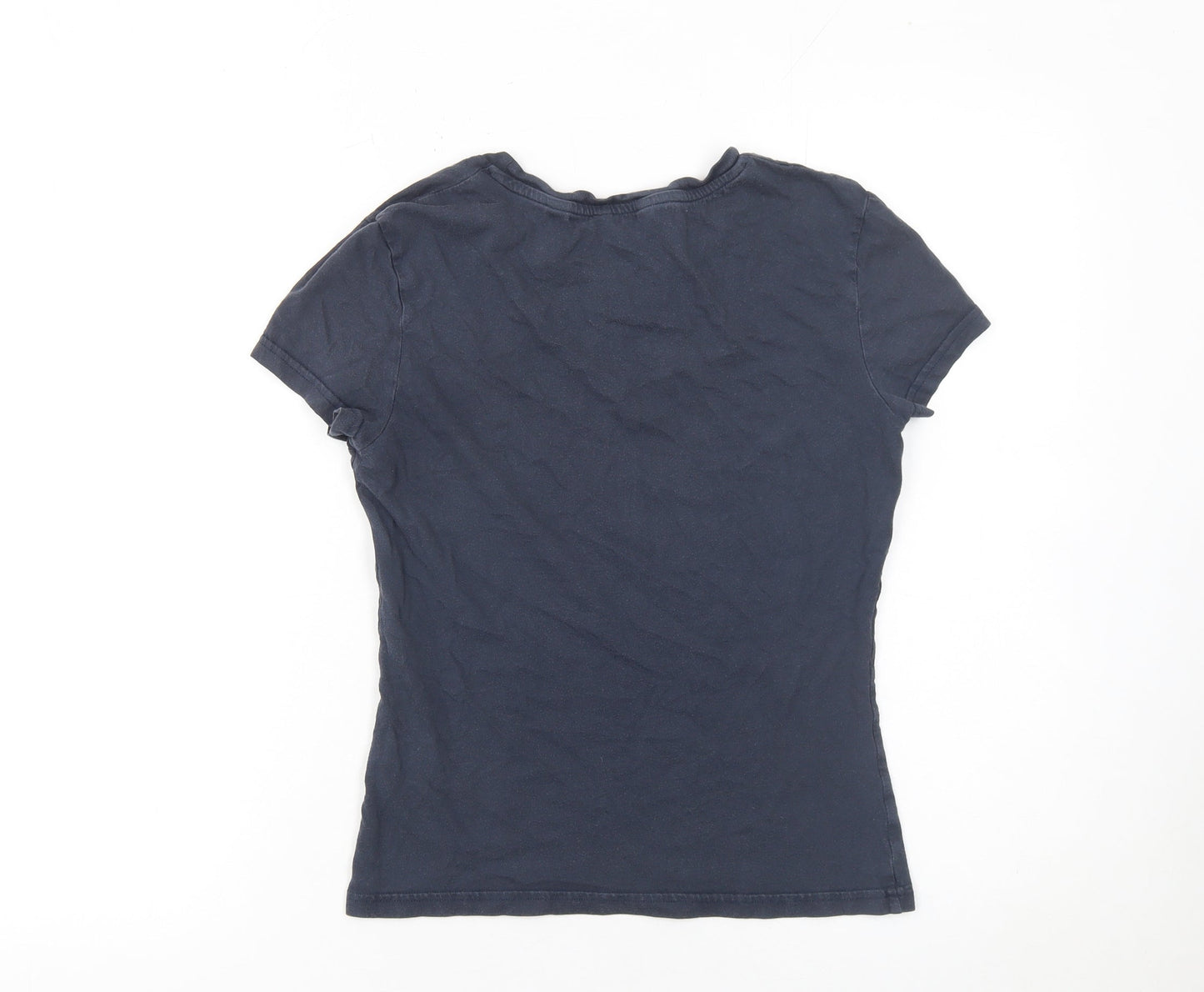 Jack Wills Women's Blue Cotton Slim Fit T-Shirt Size 6