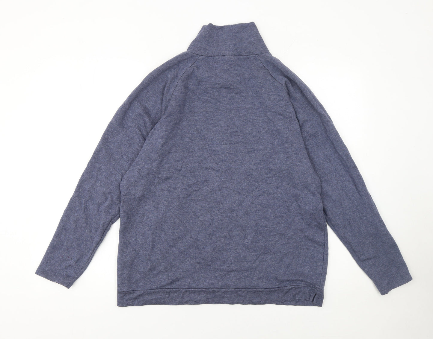 GAP Womens Blue Maternity Roll Neck Pullover Sweatshirt Size L