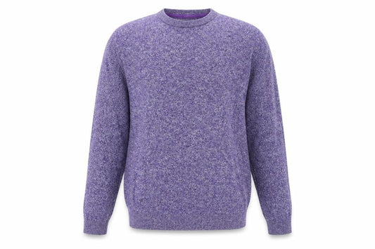 River Island Men's Purple Cotton Crew Neck Jumper Size M