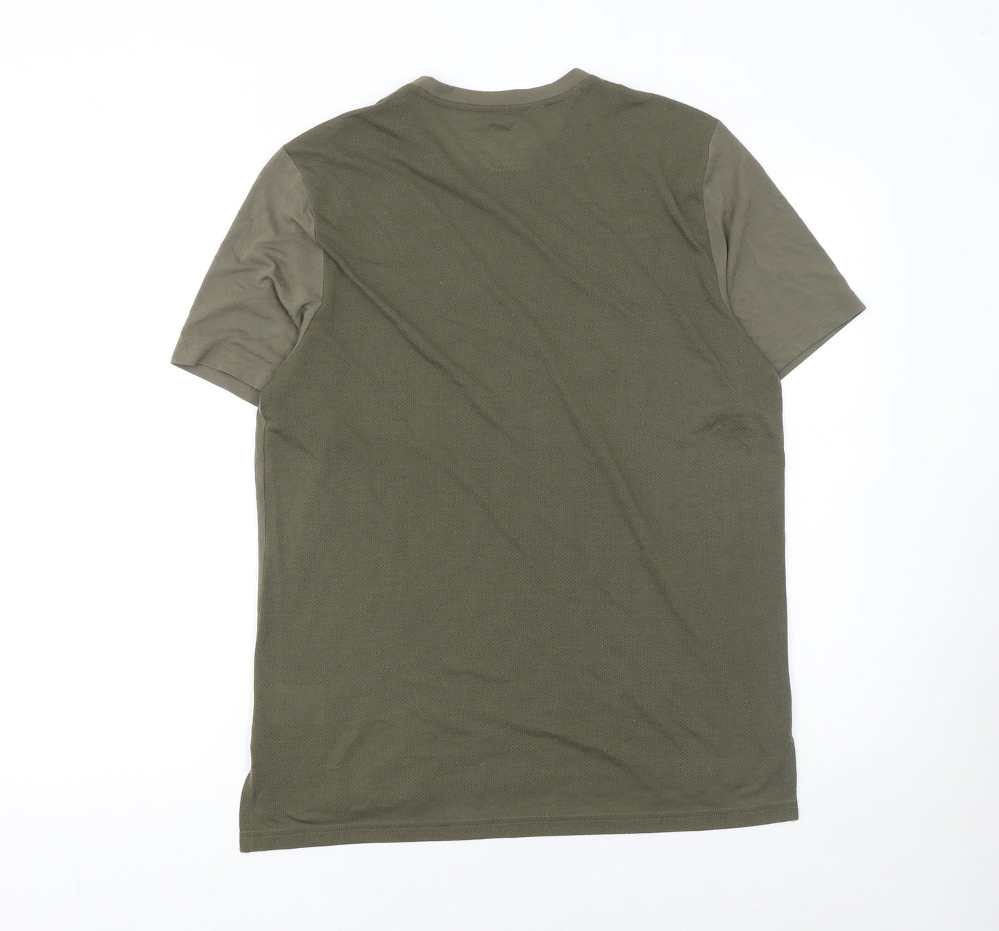 Reebok Men’s Green Short Sleeve Active T-Shirt Size M Polyester