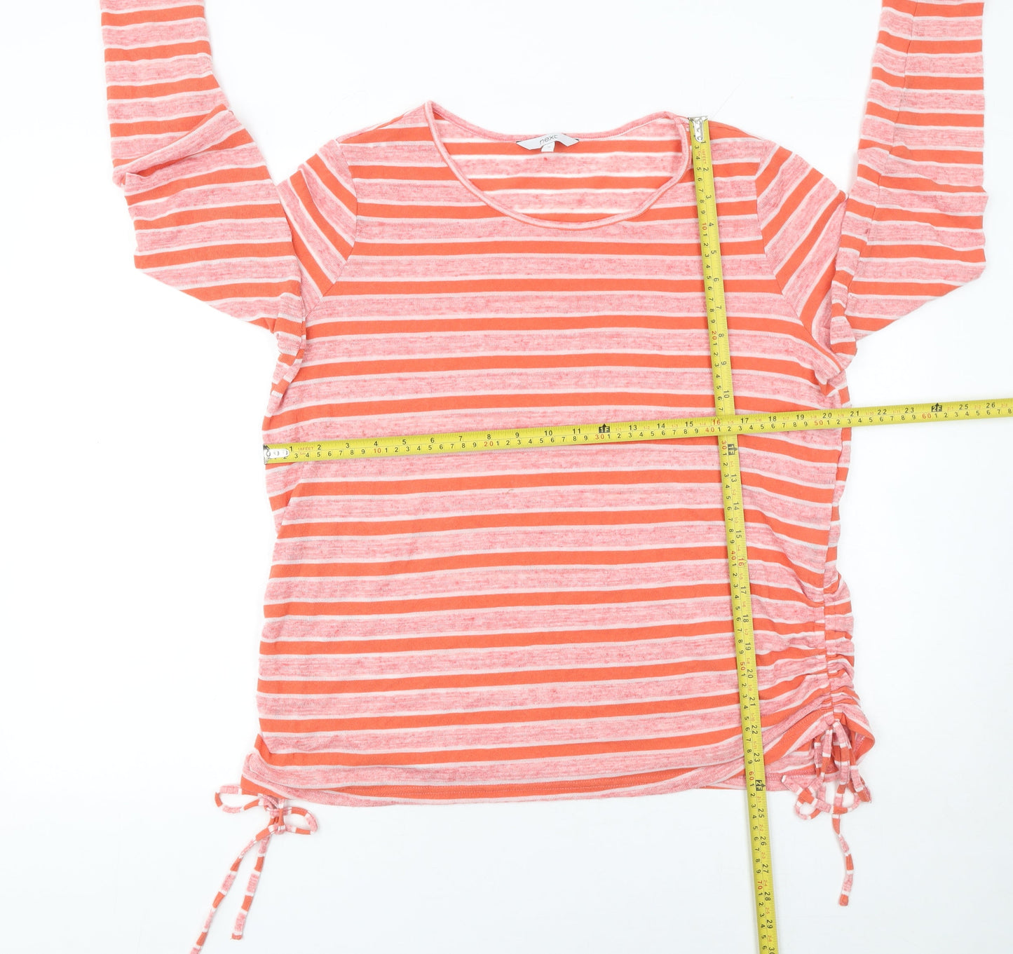 Next Women’s Pink Striped Long Sleeve Pullover Jumper Size 16