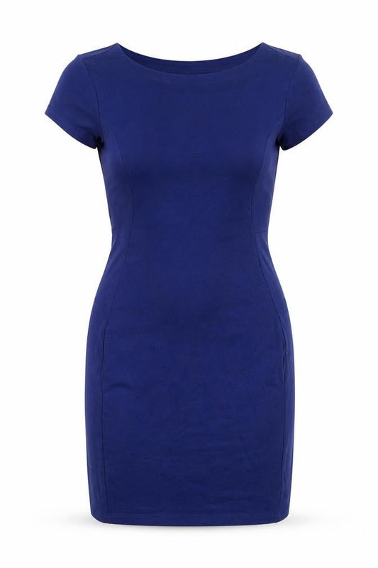 Reiss Women Blue Short Sleeve Bodycon Dress Size S