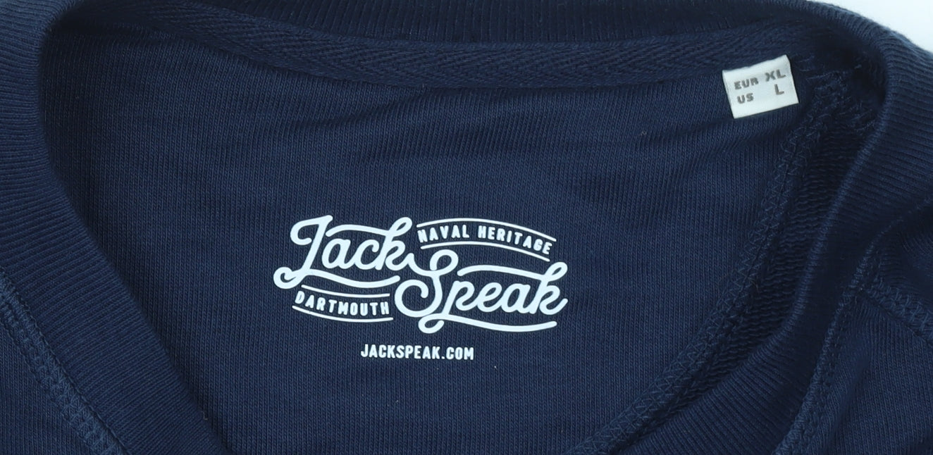 Jack Speak Men's Blue Dartmouth Graphic Sweatshirt XL