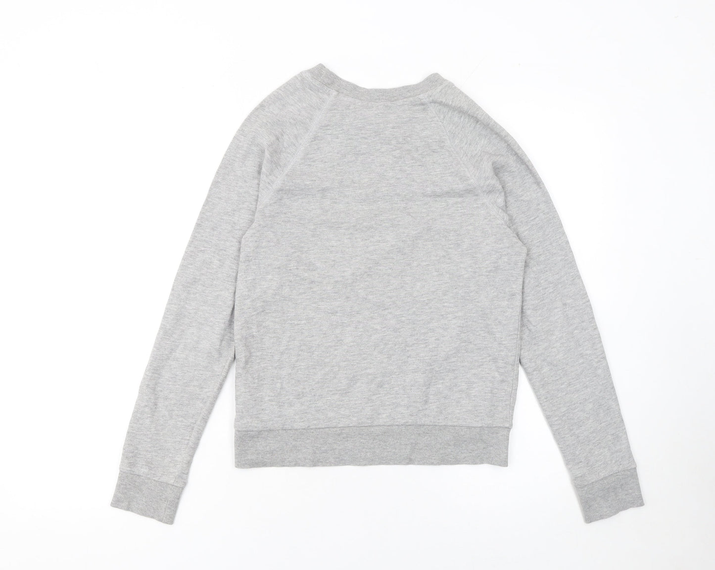 H&M Women’s Grey XS Pullover Sweatshirt Cotton Blend Basic