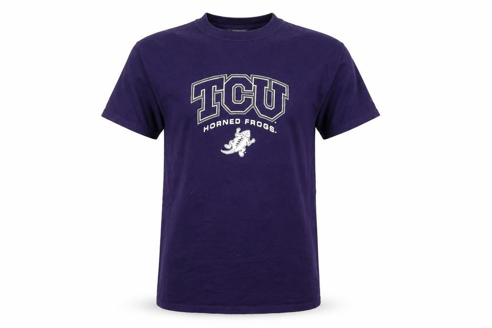 Champion Men's Purple TCU Horned Frogs Graphic T-Shirt Size S