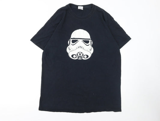 Gildan Men’s Black Star Wars Stormtrooper Graphic T-Shirt L