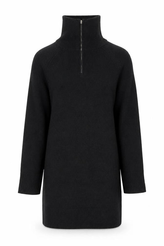 New Look Women’s Black High Neck Long Sleeve Jumper Dress Size S