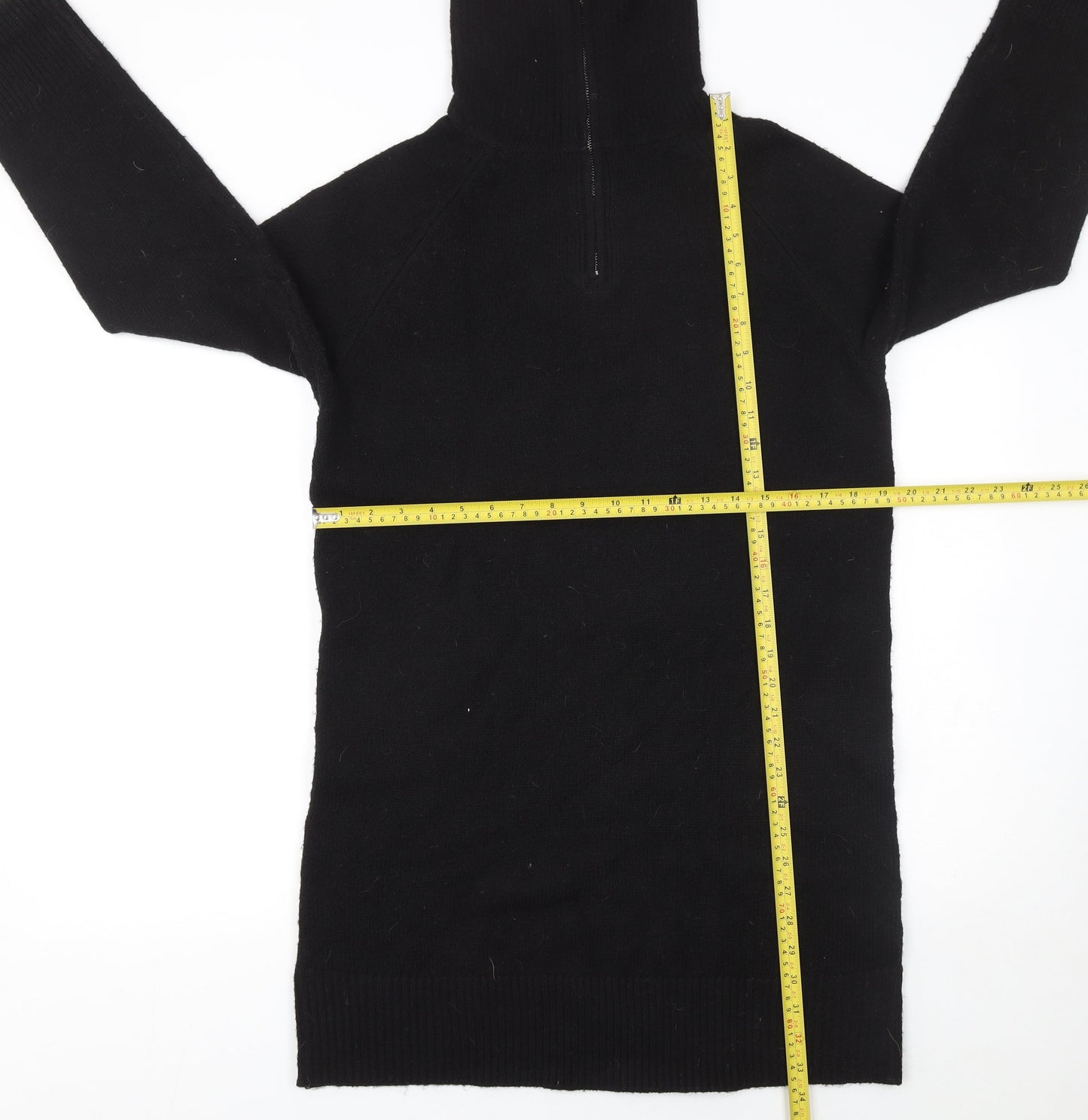 New Look Women’s Black High Neck Long Sleeve Jumper Dress Size S