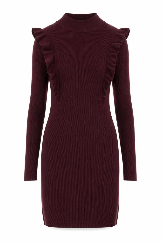 Brave Soul Women's Red Bodycon Knit Short Dress Size S