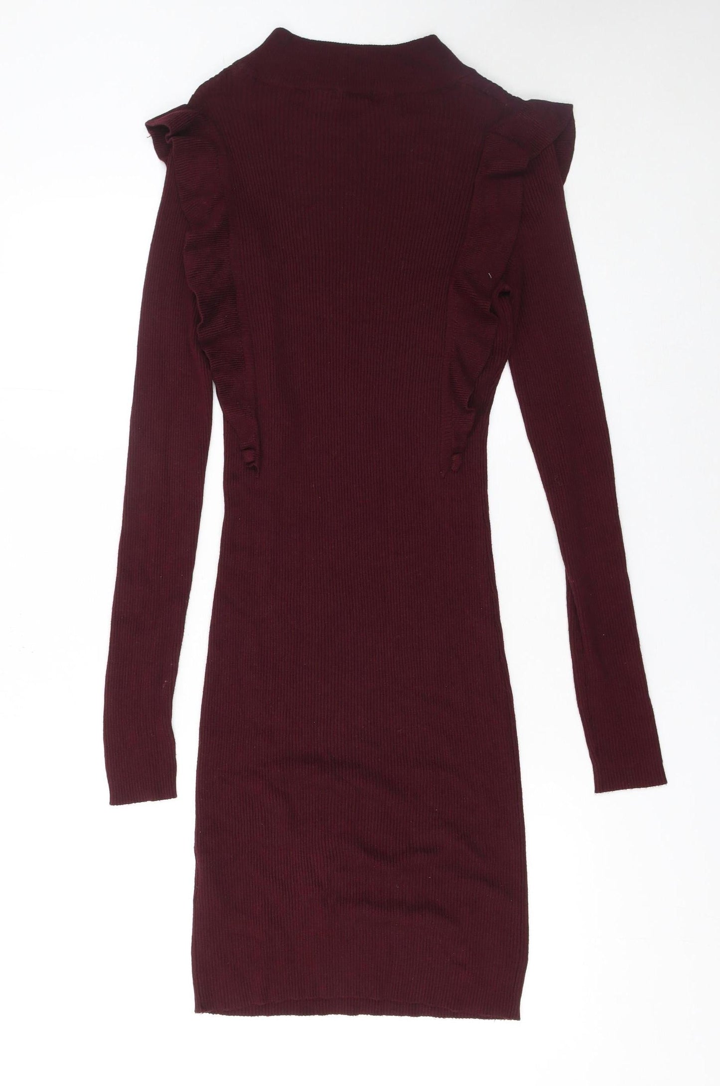Brave Soul Women's Red Bodycon Knit Short Dress Size S