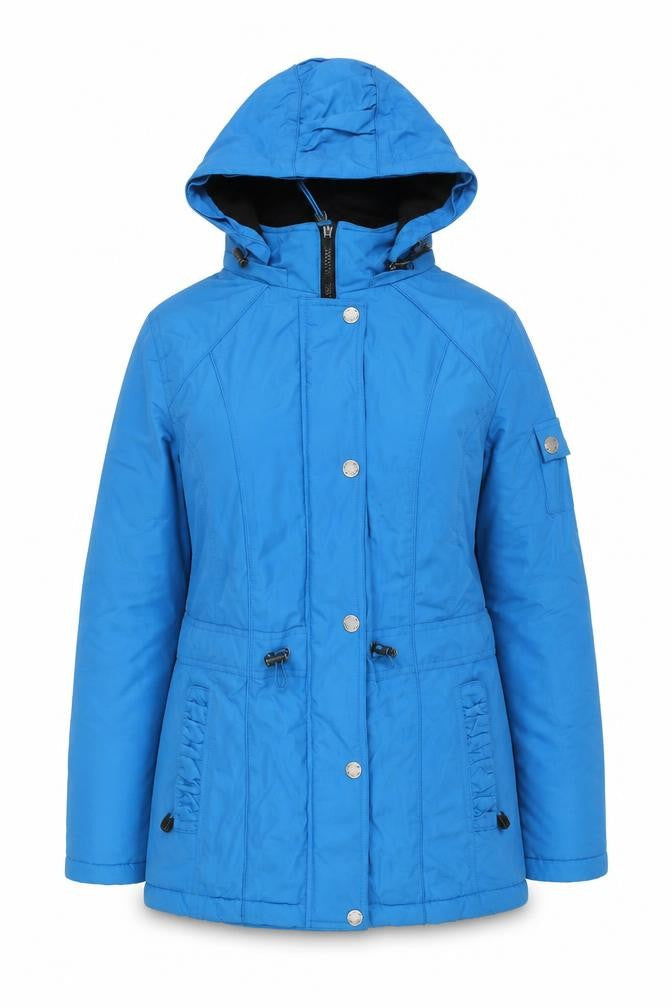 Marks & Spencer Womens Blue Hooded Parka Jacket Size L