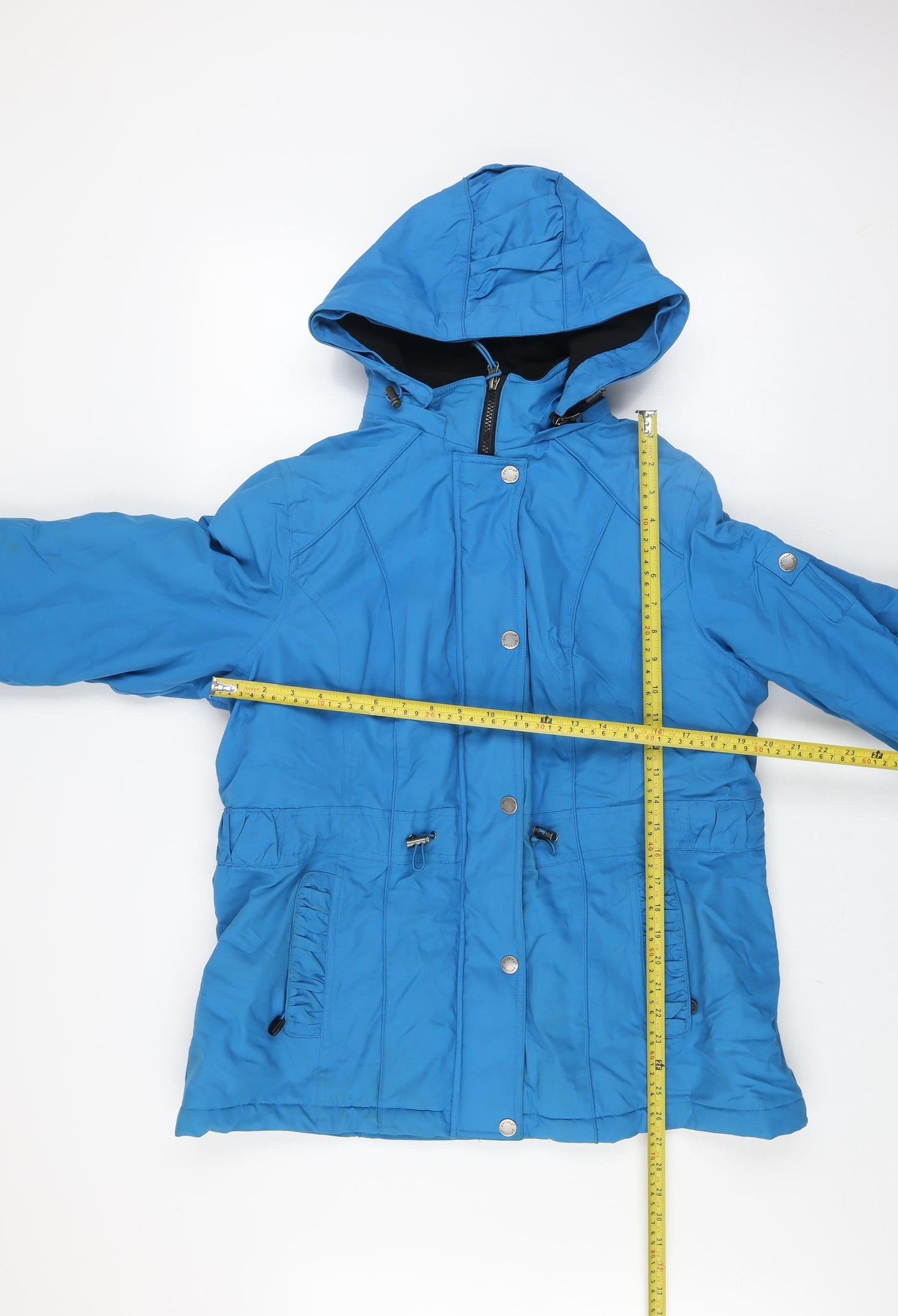 Marks and Spencer Womens Blue Hooded Parka Jacket Size L