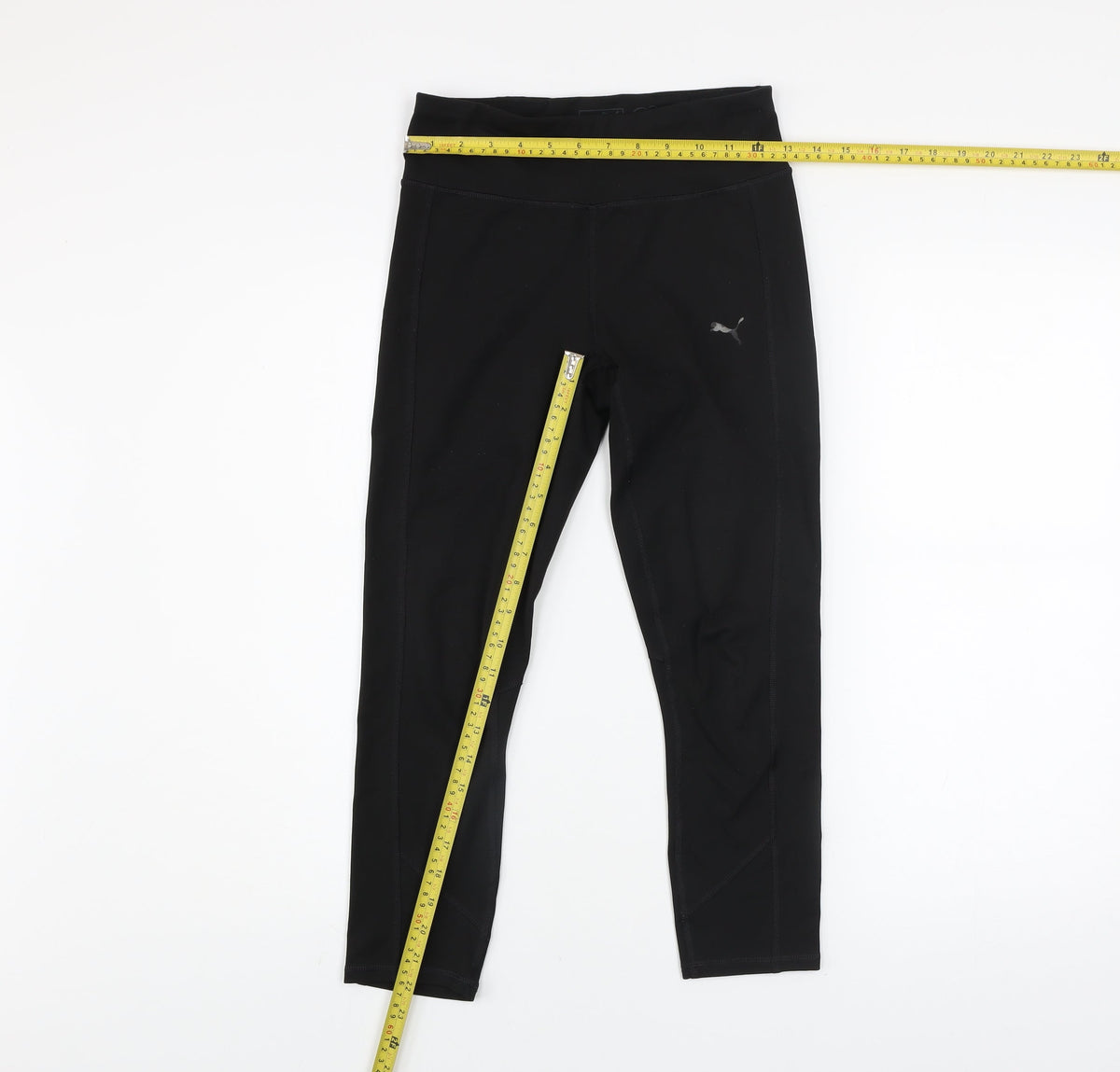 Puma Womens Black Size 8 DryCell Leggings Running Gym Activewear