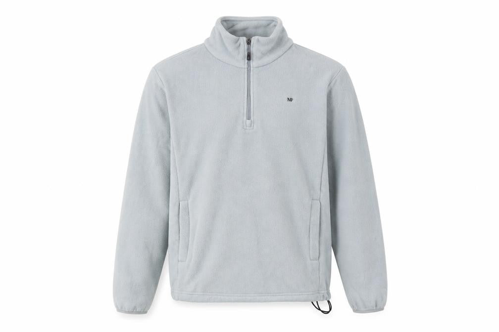 Myprotein Men’s Grey Fleece 1/4 Zip Pullover Sweatshirt Size S