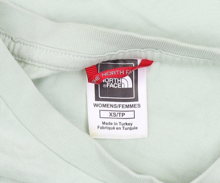 The North Face Womens Green XS Basic Cotton T-Shirt