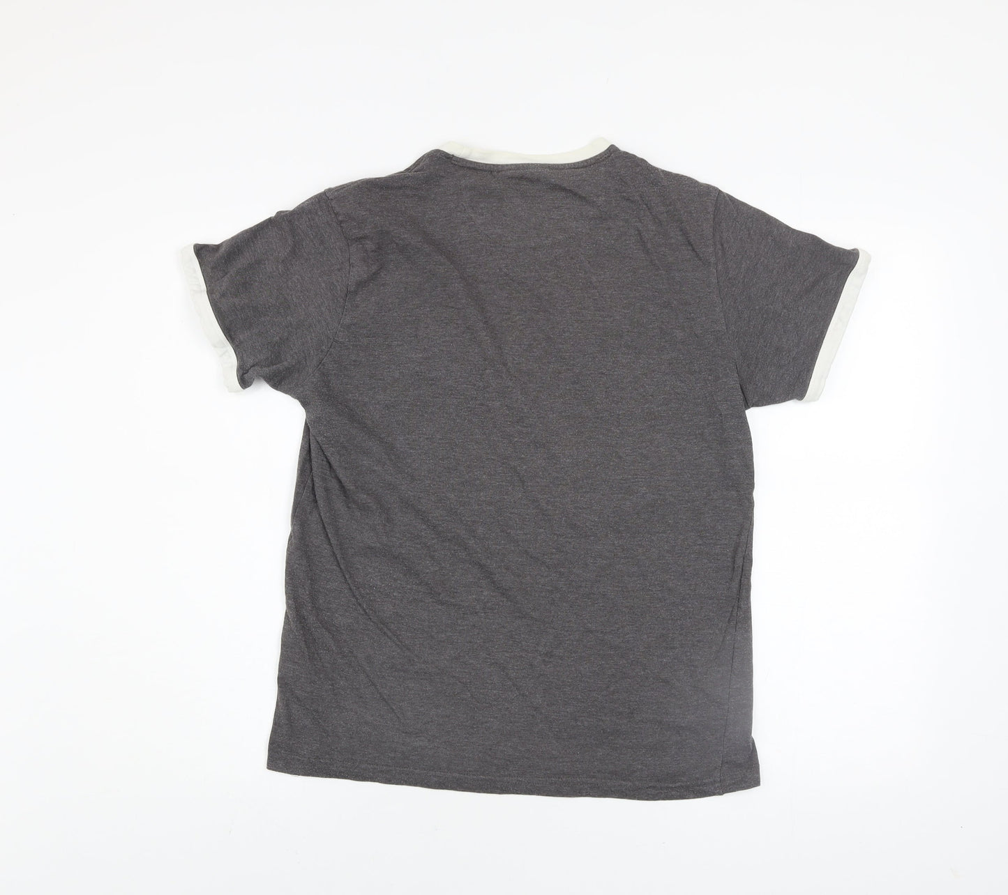 Pierre Cardin Men's Grey Crew Neck Short Sleeve T-Shirt M