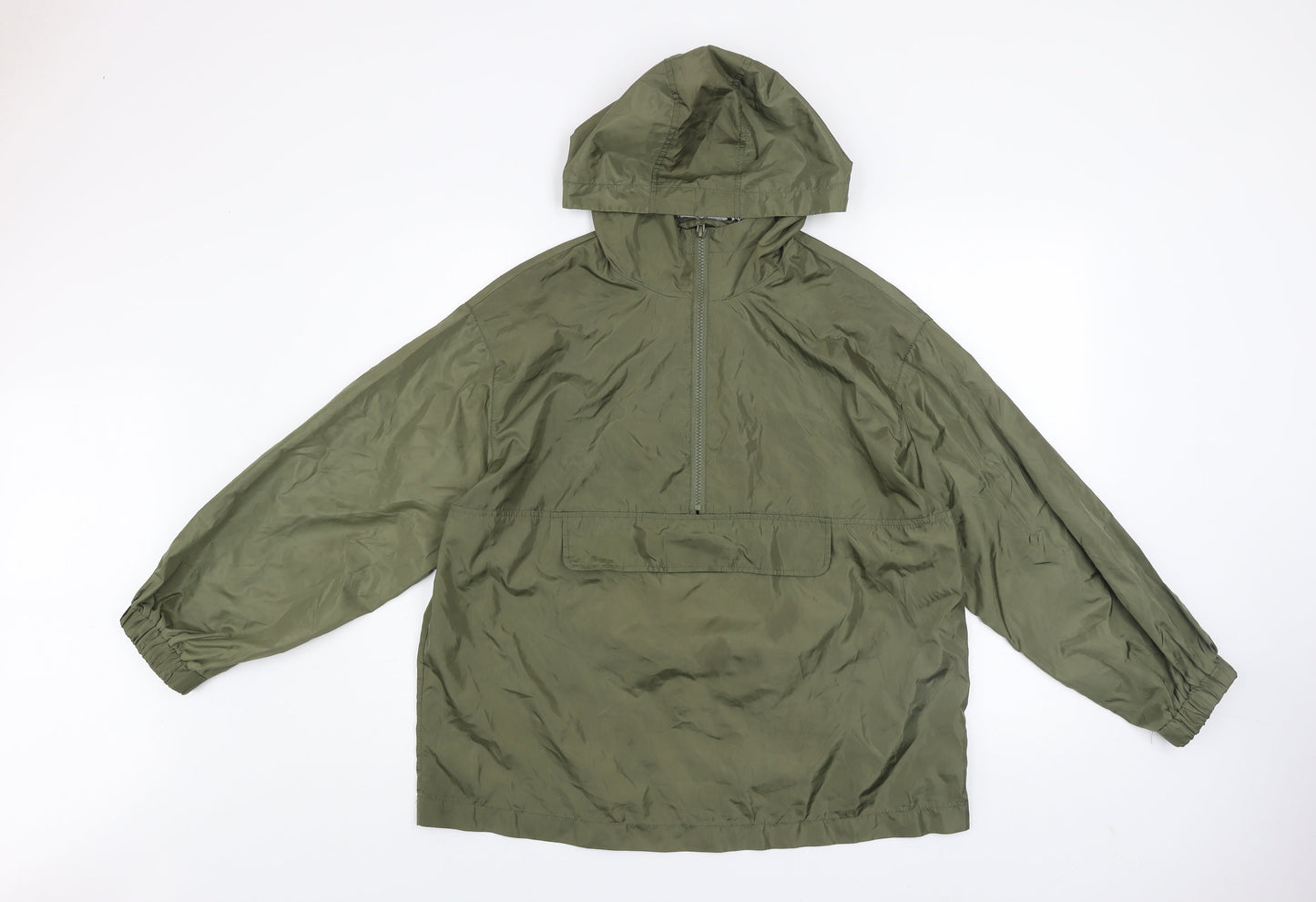 ASOS DESIGN Women’s Petite Green Hooded Anorak Jacket Size 6