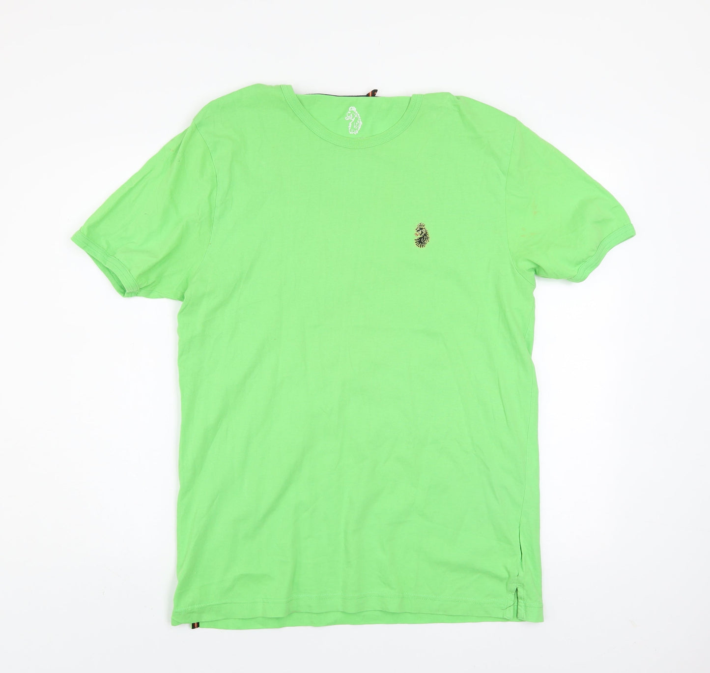 Luke Sport Men's Green Cotton Crew Neck T-Shirt Size L