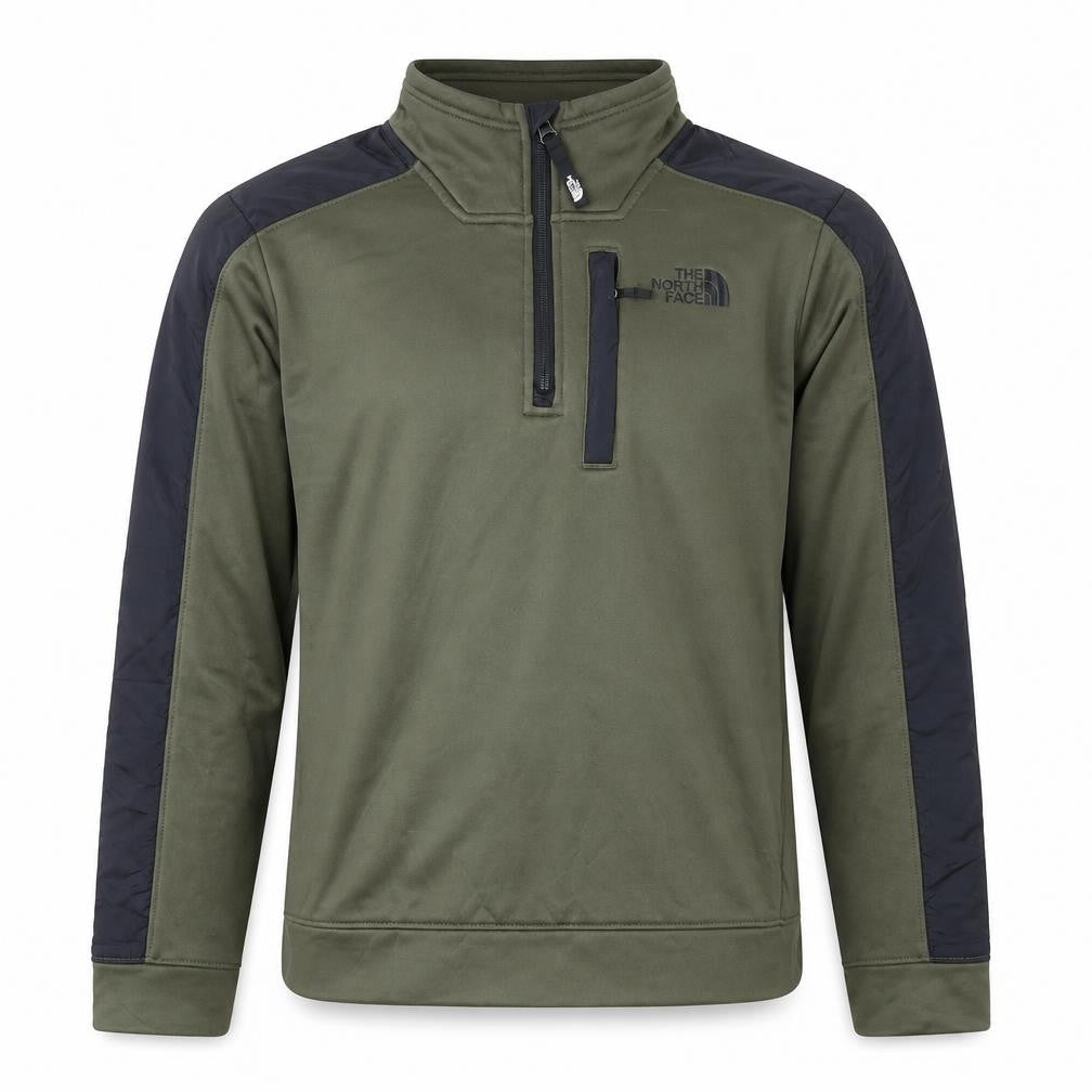 The North Face Boys Green XL Fleece Active Jacket with 1/4 Zip