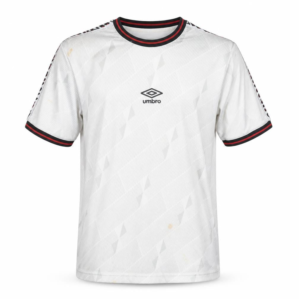 Umbro Men's White Football Jersey T-Shirt Small