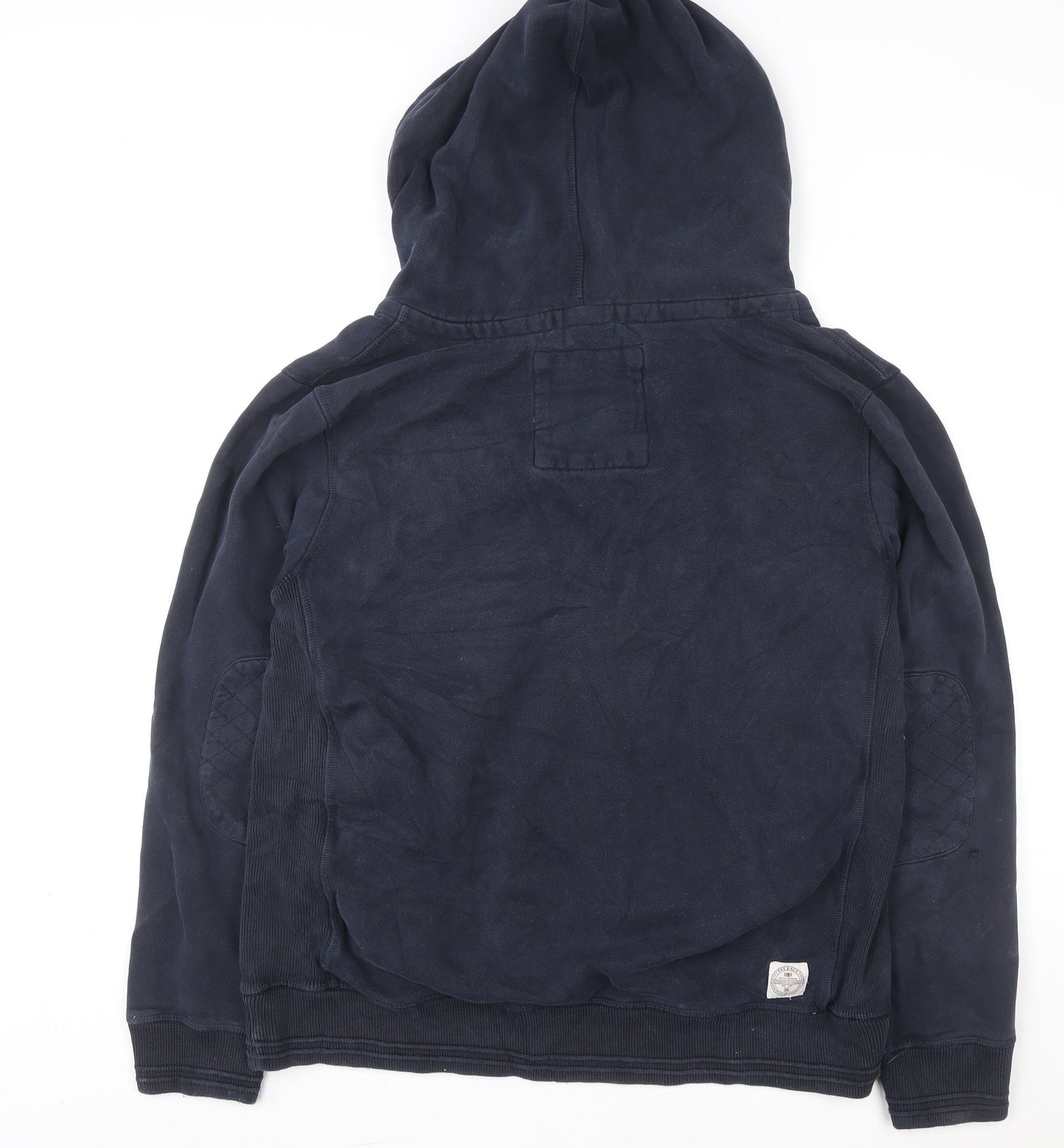 FatFace Navy Cotton Henley Hoodie XL Unisex Adults Casual Hooded Sweatshirt