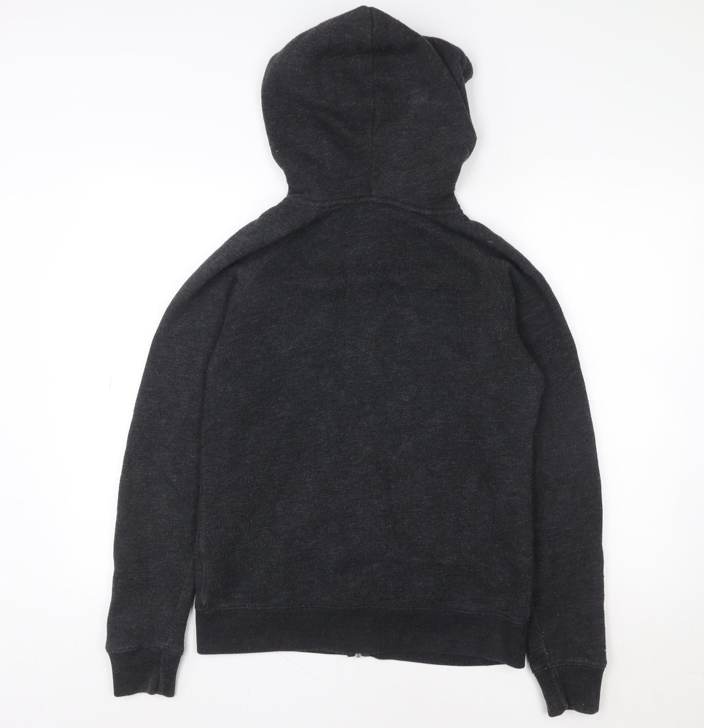 Jack Wills Men's Black Full Zip Hoodie Size M Fleece Lined