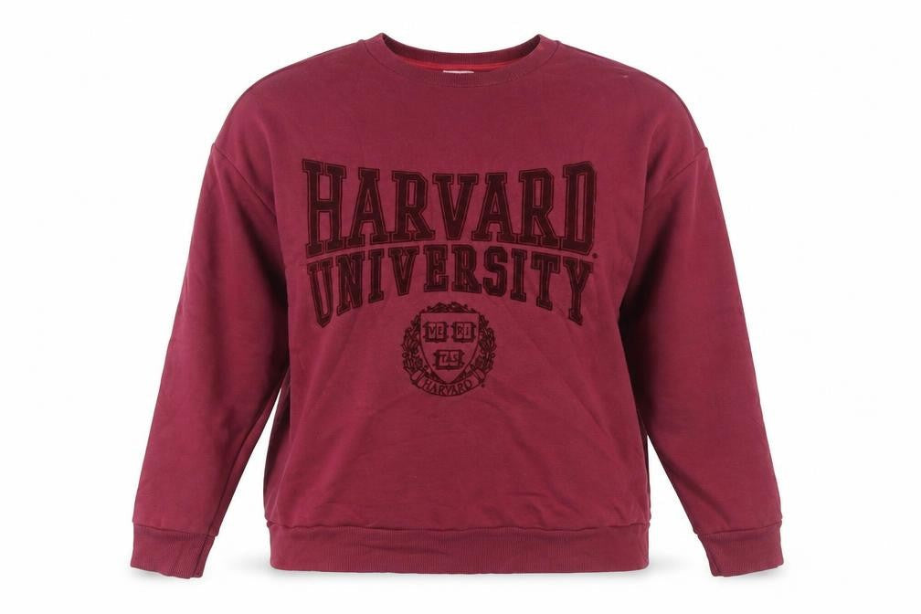 Harvard University Burgundy Women's XL Pullover Sweatshirt
